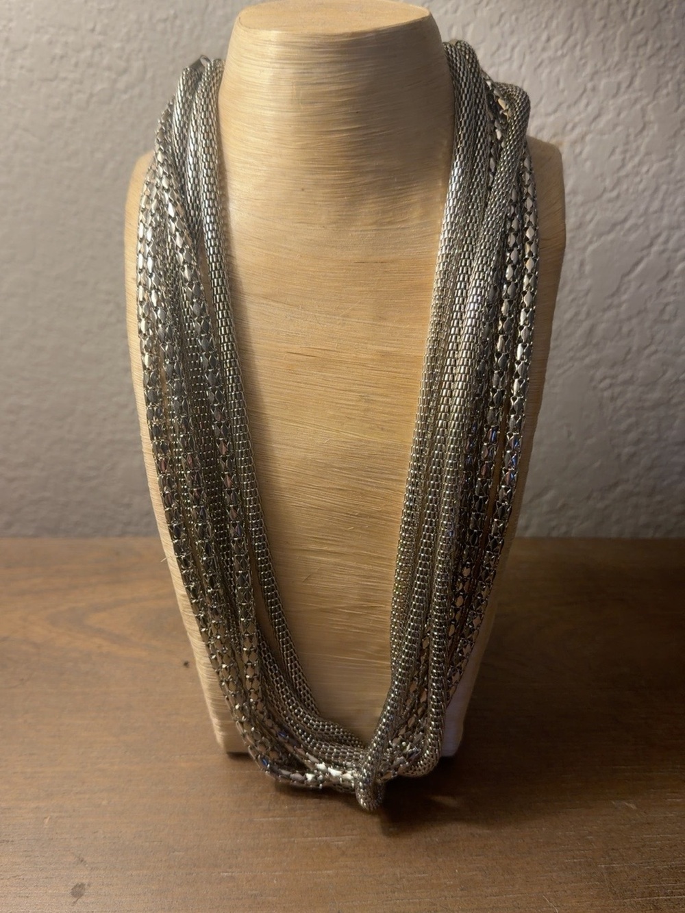 Multi-Strand Silver Statement Necklace - Women's Jewelry